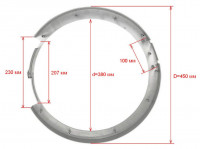 Рамка люка стиральной машины Bosch 11026190